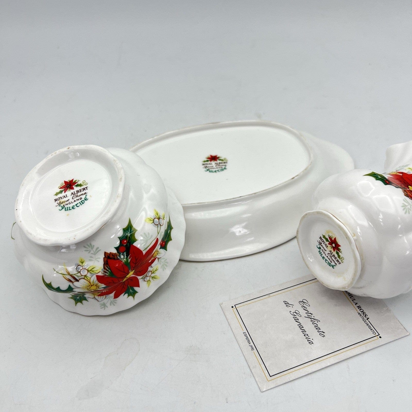 Set da the te o per caffe in porcellana Royal Albert Stella di Natale Yuletide Categoria  Servizio tazze - Tazze