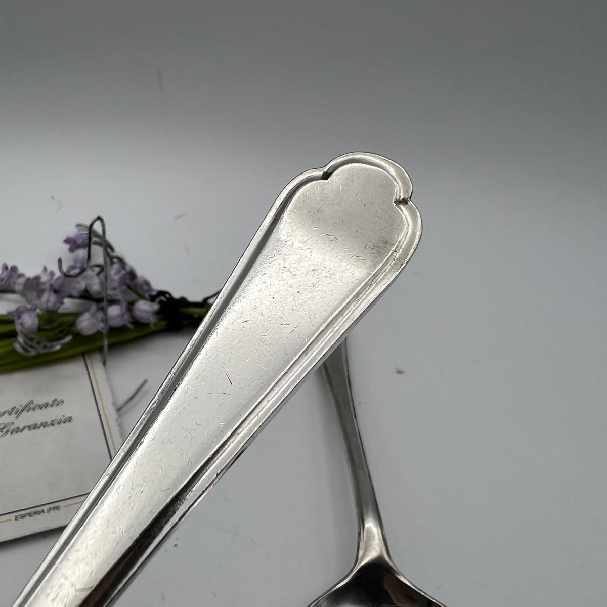 Set di 2 Cucchiai da minestra in Argento Sheffield Inglese  anni '20 Categoria  Sheffield & Argento