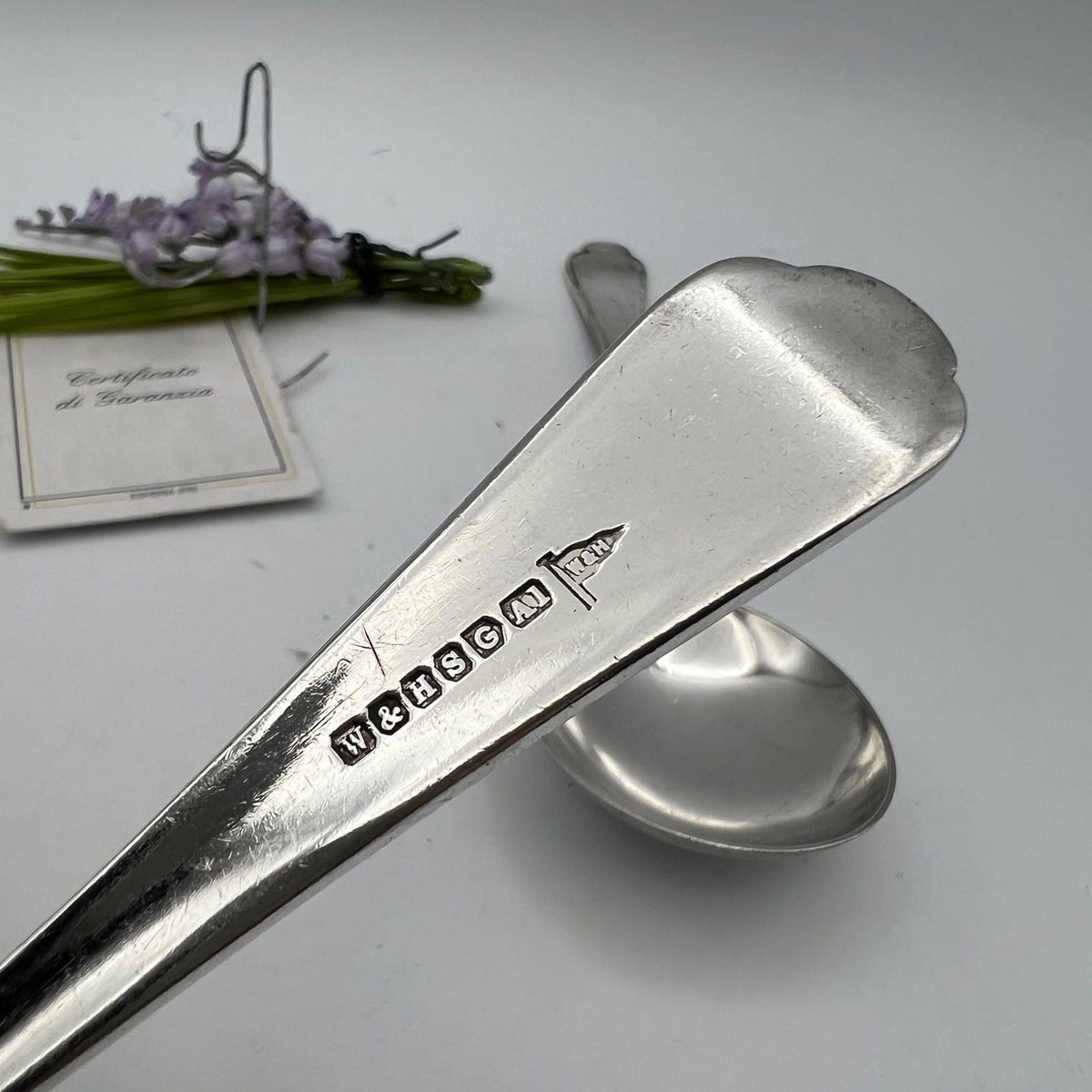 Set di 2 Cucchiai da minestra in Argento Sheffield Inglese  anni '20 Categoria  Sheffield & Argento