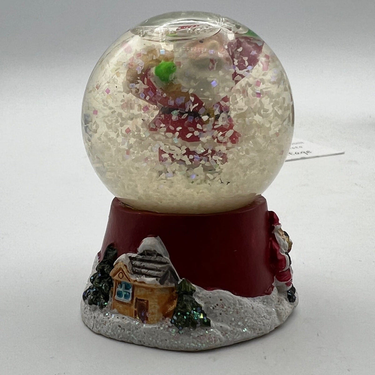 Set di 3 Palla con Neve di plastica Babbo Natale Pupazzo Originale Vintage Categoria  Vintage