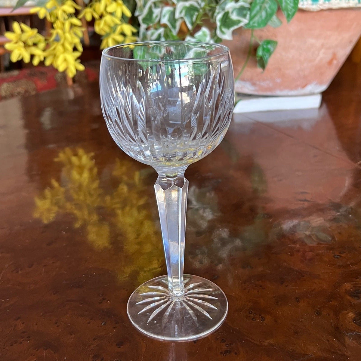 Set di 4 Bicchieri a Calice da per vino in cristallo WATERFORD Carina anni '70 Categoria  Vetri e Cristalli