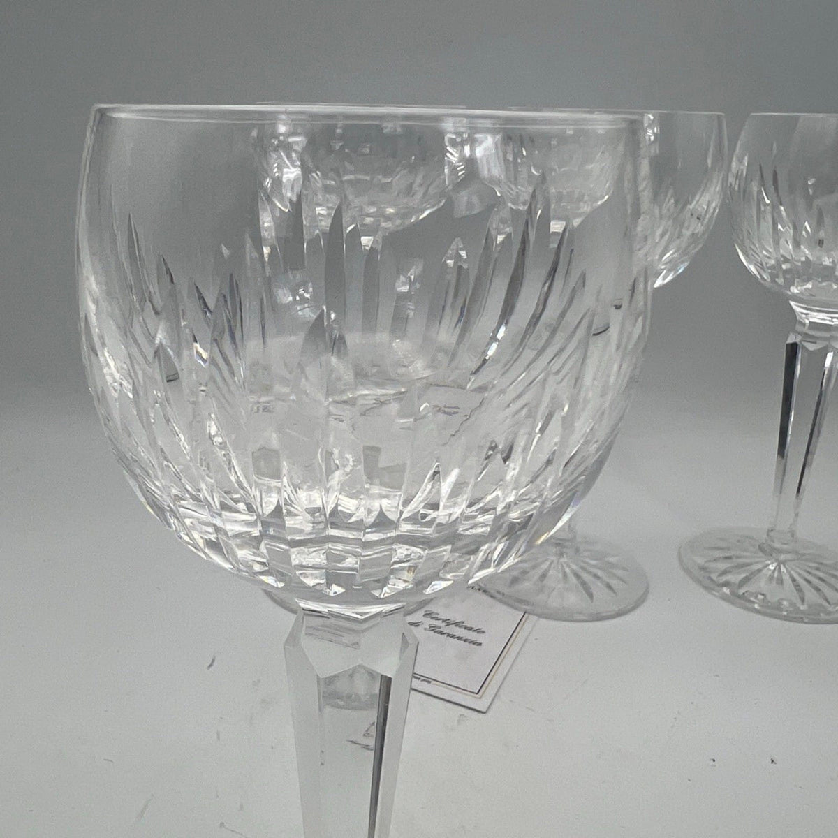 Set di 4 Bicchieri a Calice da per vino in cristallo WATERFORD Carina anni '70 Categoria  Vetri e Cristalli