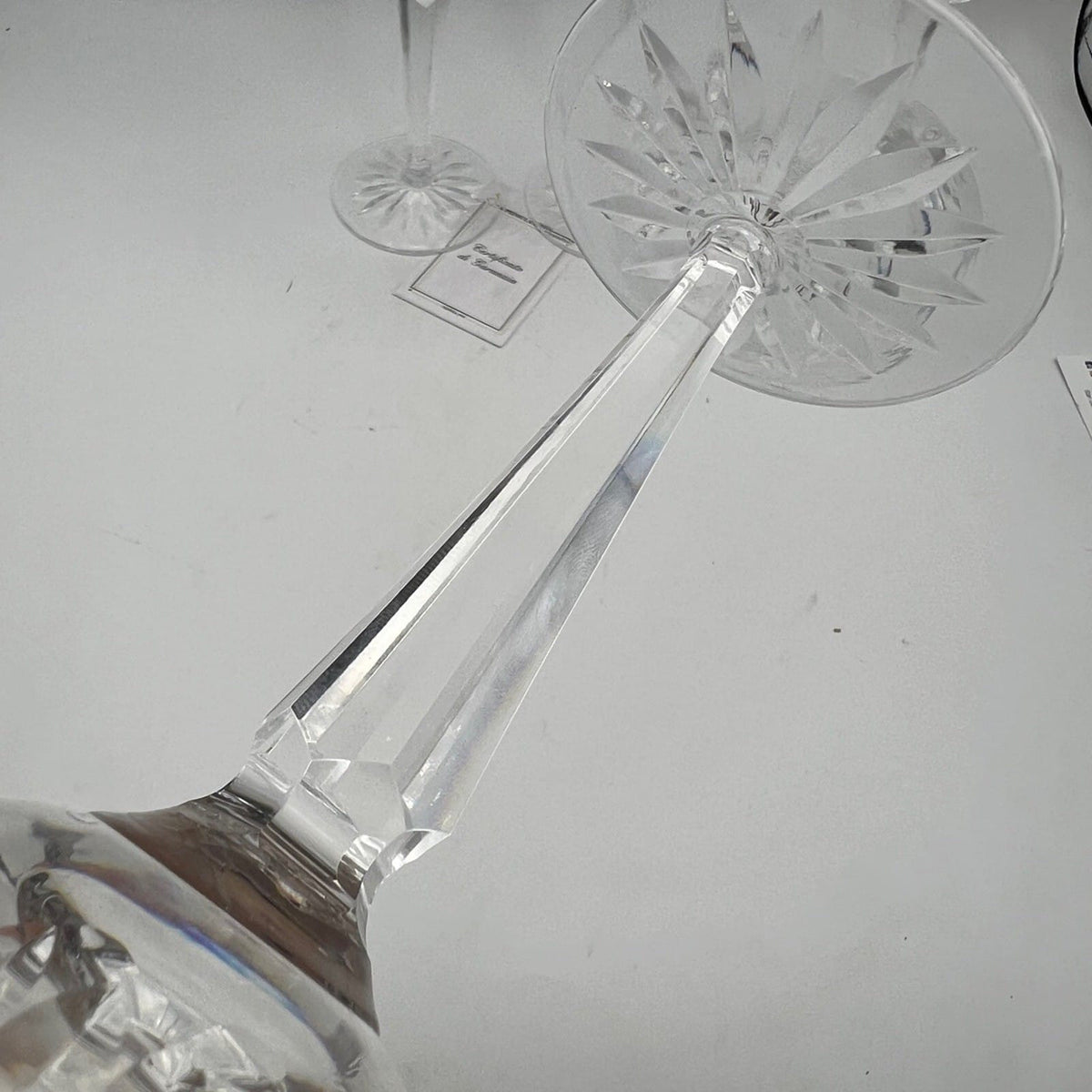 Set di 4 Bicchieri a Calice da per vino in cristallo WATERFORD Carina anni '70 Categoria  Vetri e Cristalli