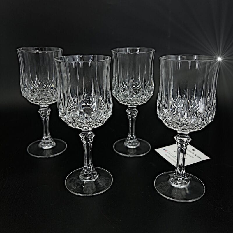 Set di bicchieri a calice in cristallo anni '70  vintage per vino spumante vetro Categoria  Vetri e Cristalli