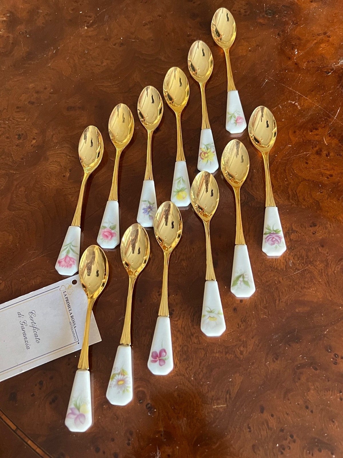 Set di Cucchiaini collezioni dei mesi da tè The o caffè per tazze Queen's Royal Categoria  Servizio tazze - Tazze