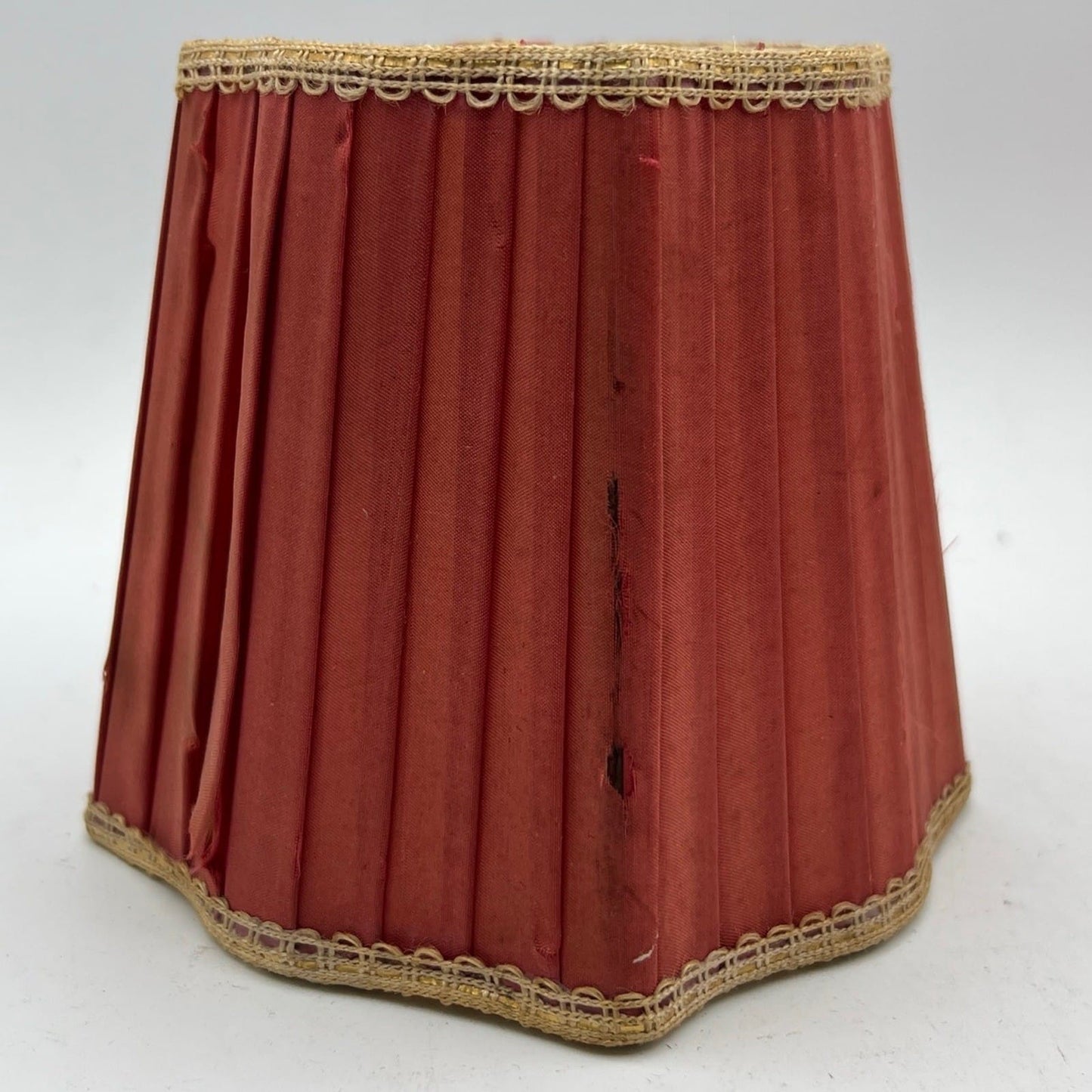 Set di Paralumi in tessuto rosso vintage paralume a clip antico per applique Categoria  Lampade Appliques