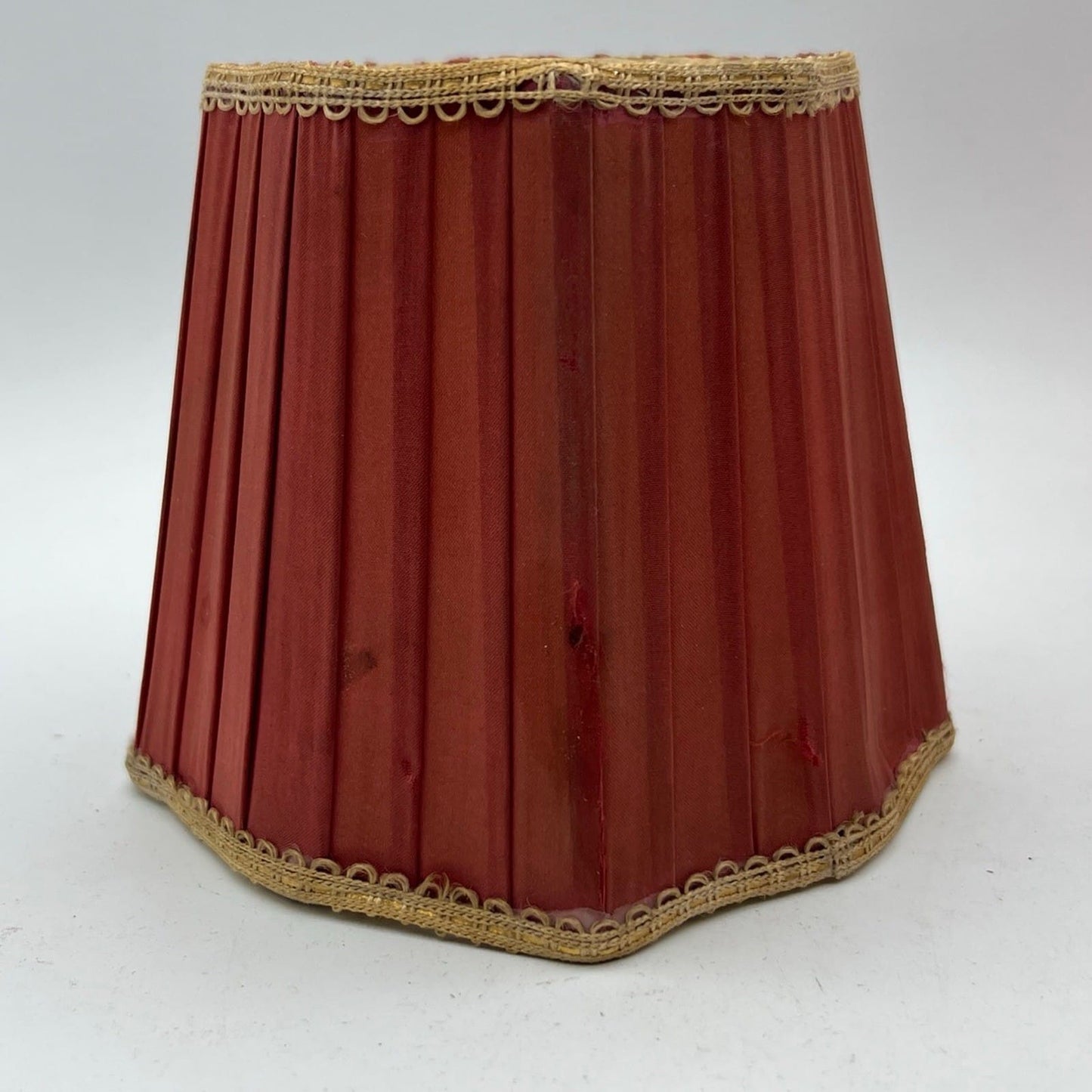 Set di Paralumi in tessuto rosso vintage paralume a clip antico per applique Categoria  Lampade Appliques