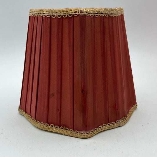 Set di Paralumi in tessuto rosso vintage paralume a clip antico per applique Categoria  Lampade Appliques