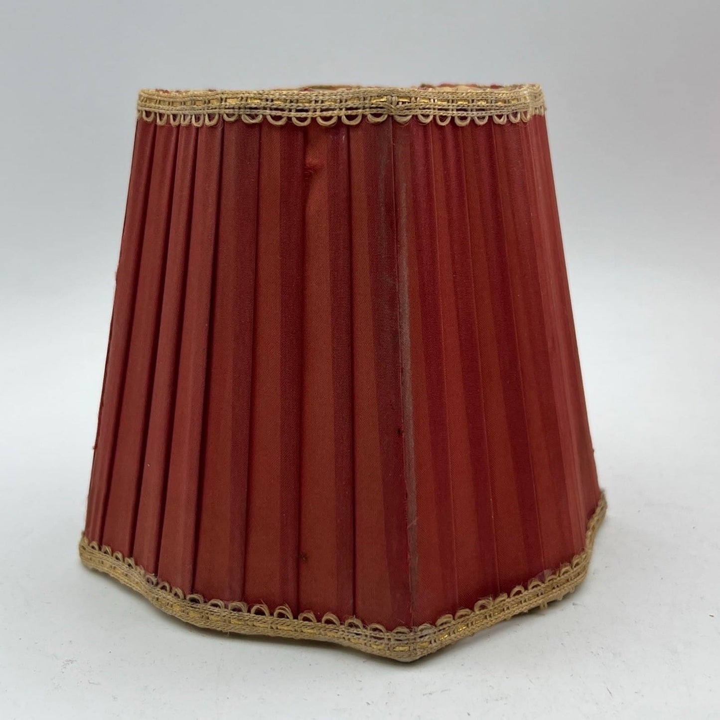 Set di Paralumi in tessuto rosso vintage paralume a clip antico per applique Categoria  Lampade Appliques