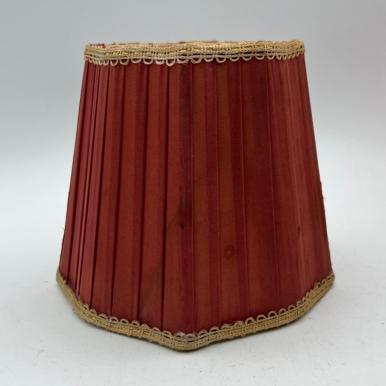 Set di Paralumi in tessuto rosso vintage paralume a clip antico per applique Categoria  Lampade Appliques