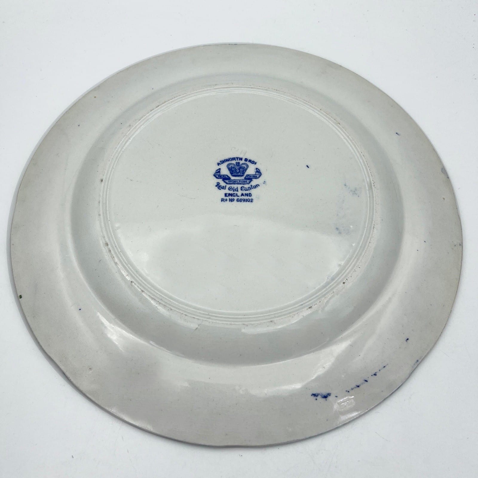 Set di Piatti in ceramica decoro blu scena orientale Ashworth Bros stile Willow Categoria  Piatti e Piattini