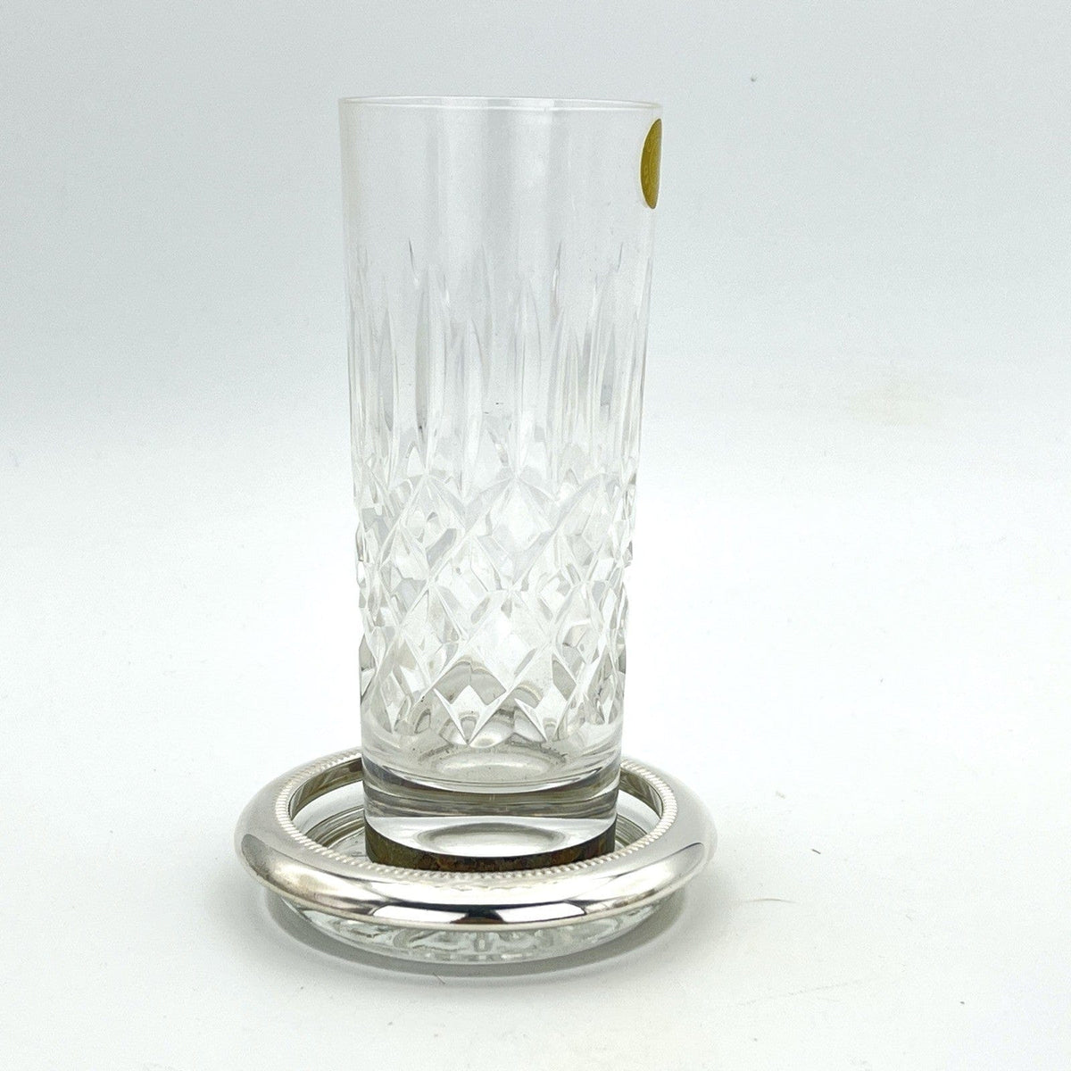 Set di quattro sottobicchieri vintage in vetro e silver plate posacenere antico Categoria  Sheffield & Argento