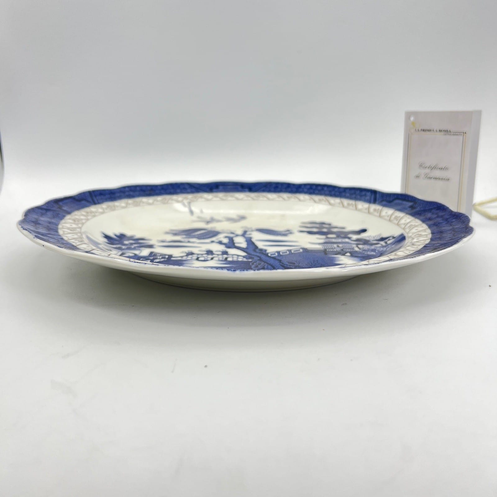 Set Piatti vintage in ceramica inglese royal doulton bianco blu Serie old Willow Categoria  Piatti e Piattini