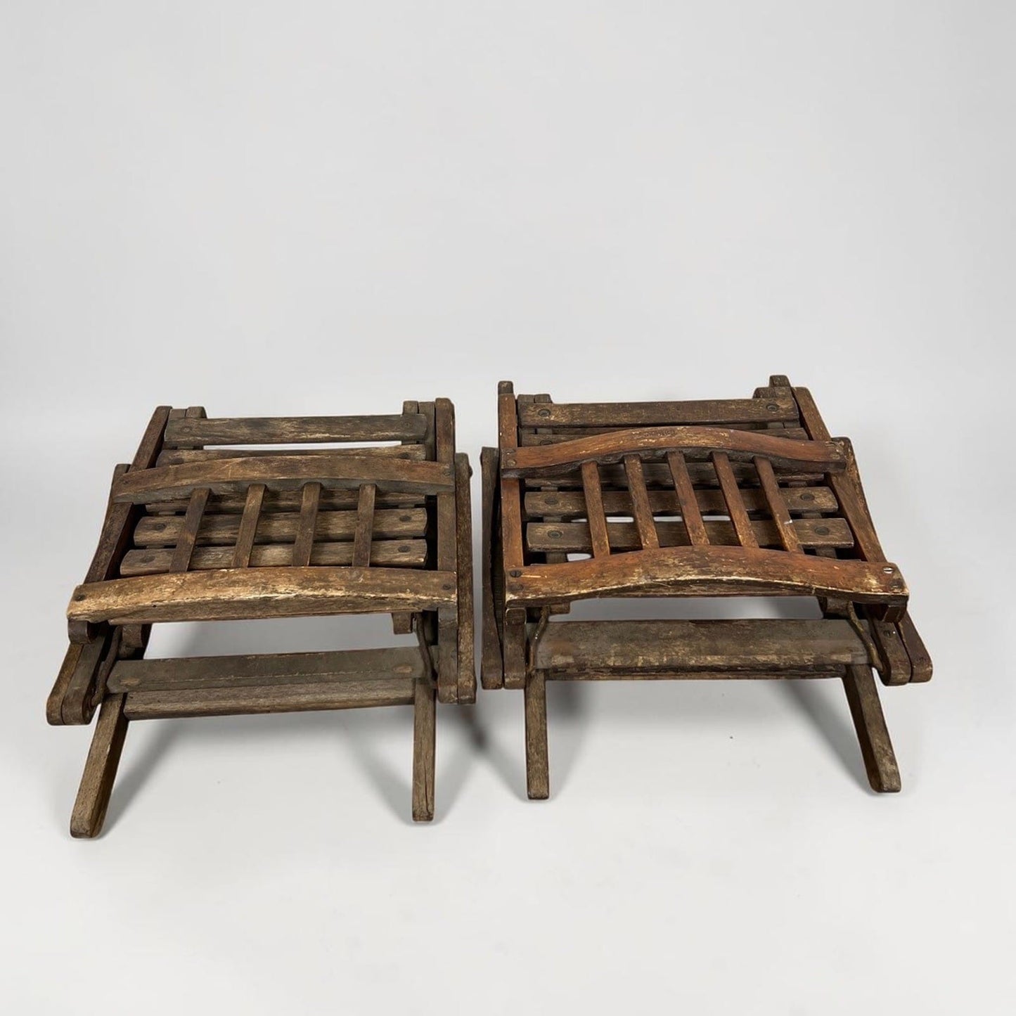Set Sedie vintage pieghevole richiudibile sediolina in legno bambino da giardino Categoria  Sedie