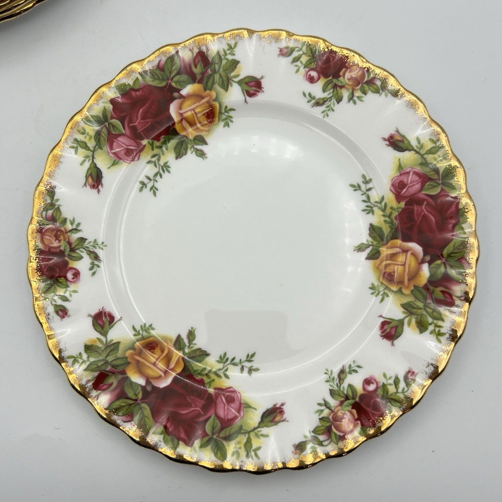 Set Servizio di 6 Piatti Piattini in Porcellana Royal Albert Old Country Roses Categoria  Piatti e Piattini
