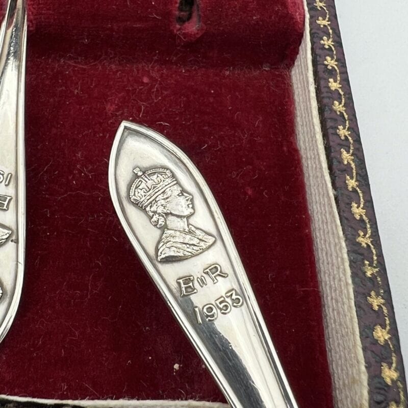Set servizio di cucchiaini in Argento silver plated Casa Reale Inglese 1953 Categoria  Sheffield & Argento