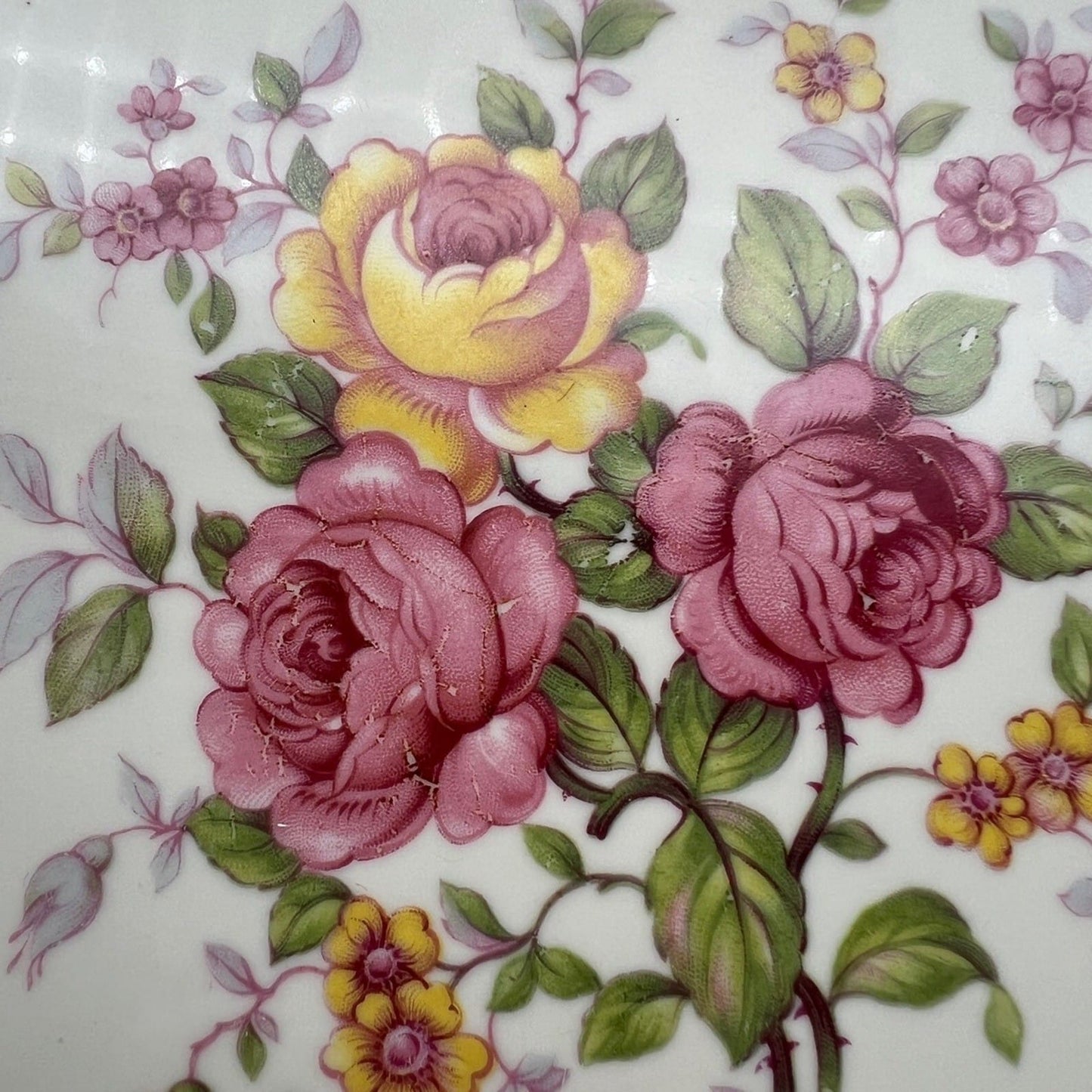 Set servizio di piatti antichi in porcellana Bavaria bianca piattini con fiori Categoria  Piatti e Piattini