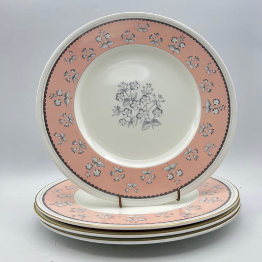 Set servizio di piatti antichi inglesi in porcellana Wedgwood Bianca e Rosa '60 Categoria  Piatti e Piattini