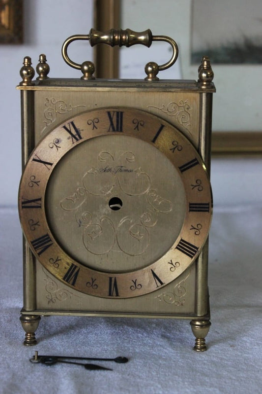 " SET THOMAS " OROLOGIO  D'EPOCA / PENDOLINA VINTAGE IN OTTONE NO MECCANISMO Categoria  Orologi, Accessori & Ricambi