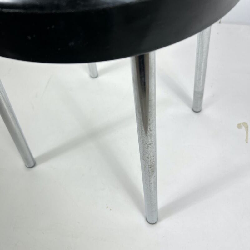 Sgabello Tavolino di Design Vintage anni 70 Modernariato Carrara & Matta Nero Categoria  Sgabelli - Pouf - Poggiapiedi