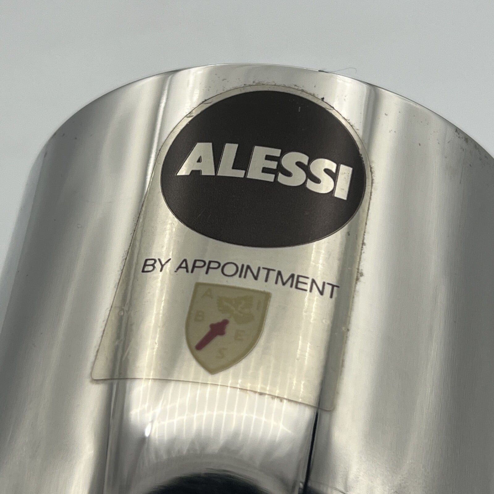 Shaker per cocktail da bar vintage anni 80 Alessi Modello Boston in Acciaio Inox Categoria  Sheffield & Argento