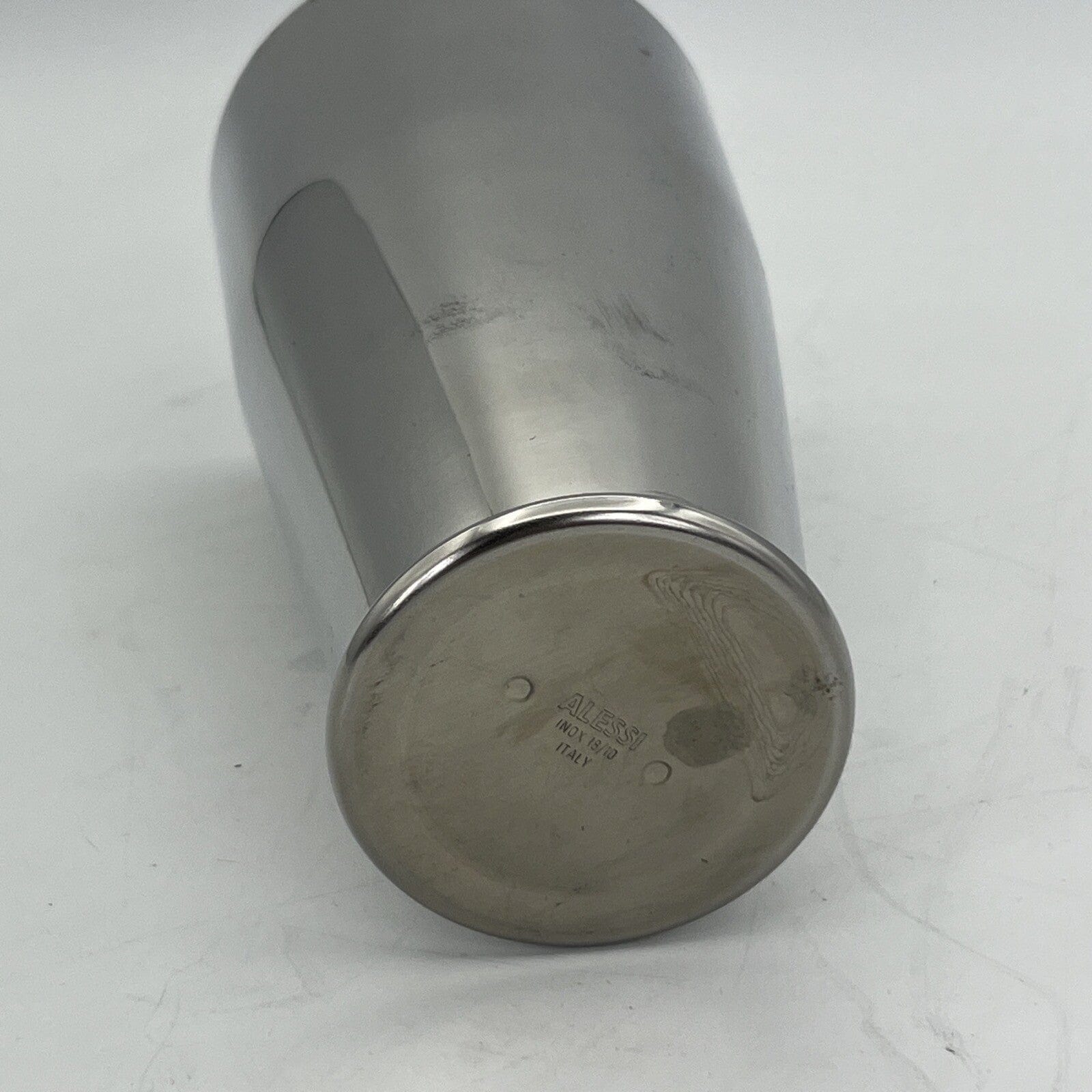 Shaker per cocktail da bar vintage anni 80 Alessi Modello Boston in Acciaio Inox Categoria  Sheffield & Argento