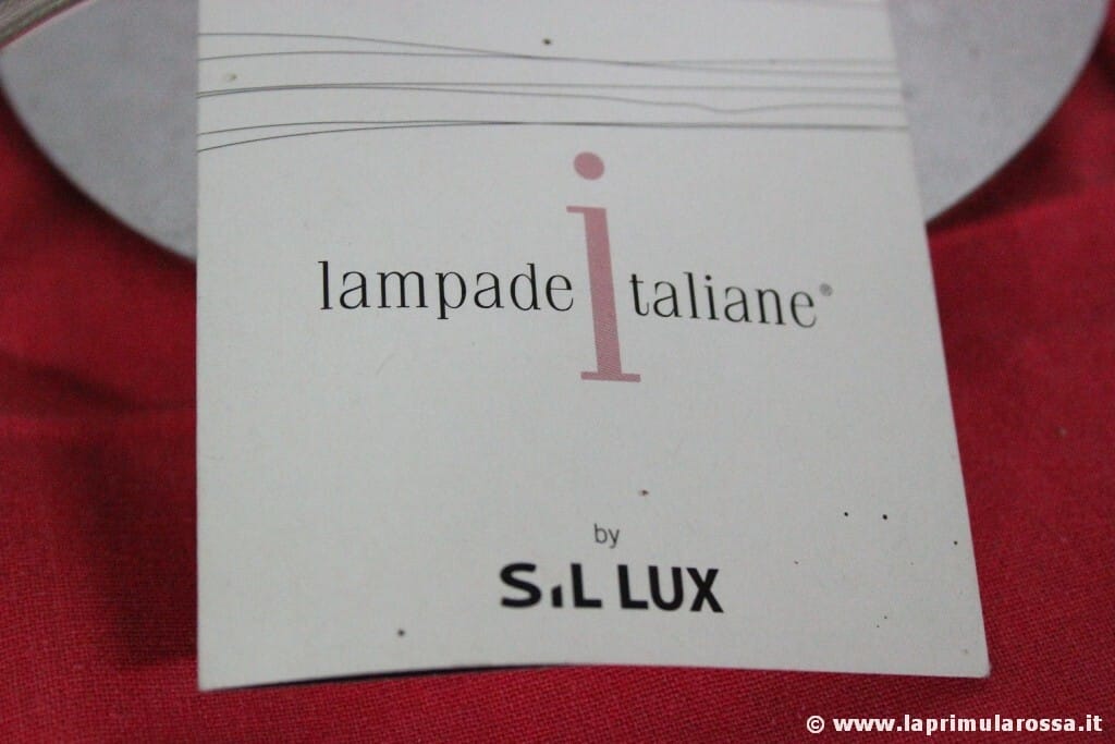 SIL LUX LAMPADA DA TAVOLO CROMATA E VETRO VINTAGE ITALIAN DESIGN TABLE LAMP Categoria  Lampade Appliques