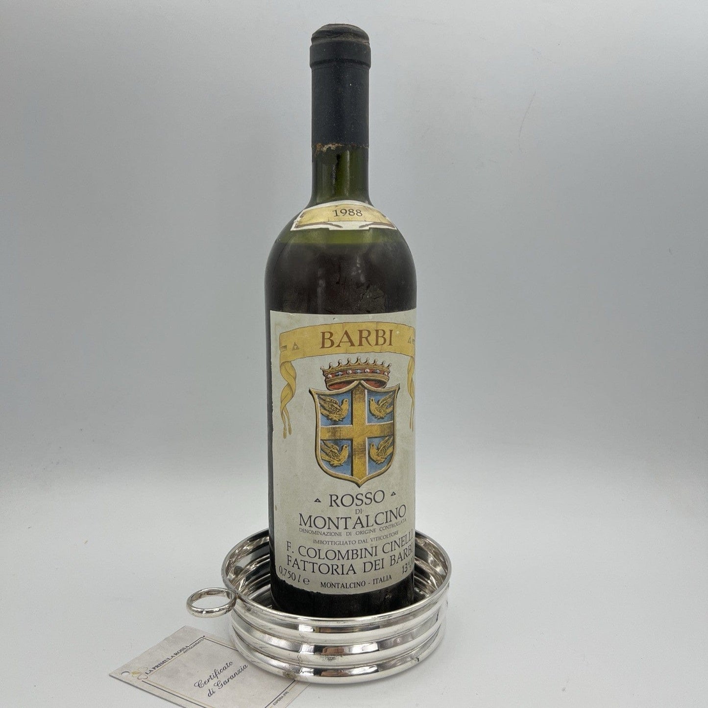 Sottobottiglia da tavola in argento sheffield silver plated con porta tappo Categoria  Sheffield & Argento