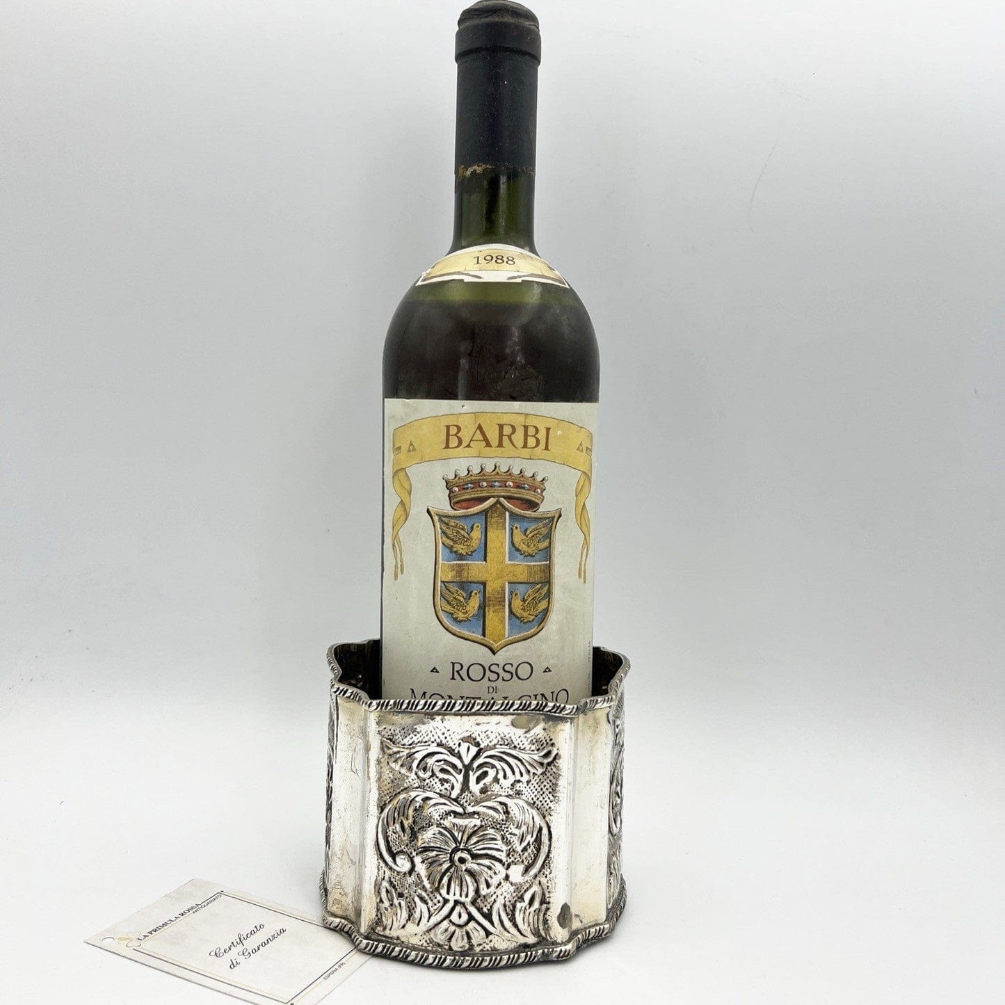 Sottobottiglia da tavola in argento sheffield silver plated vintage stile 800 Categoria  Sheffield & Argento