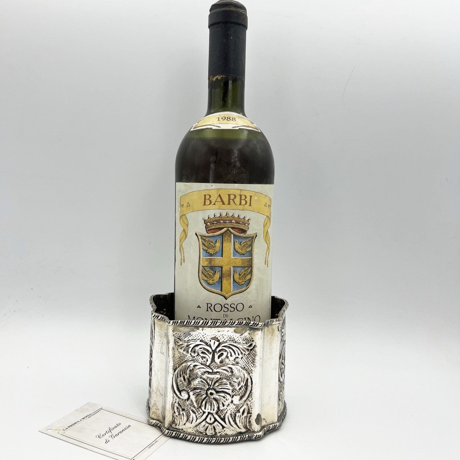 Sottobottiglia da tavola in argento sheffield silver plated vintage stile 800 Categoria  Sheffield & Argento