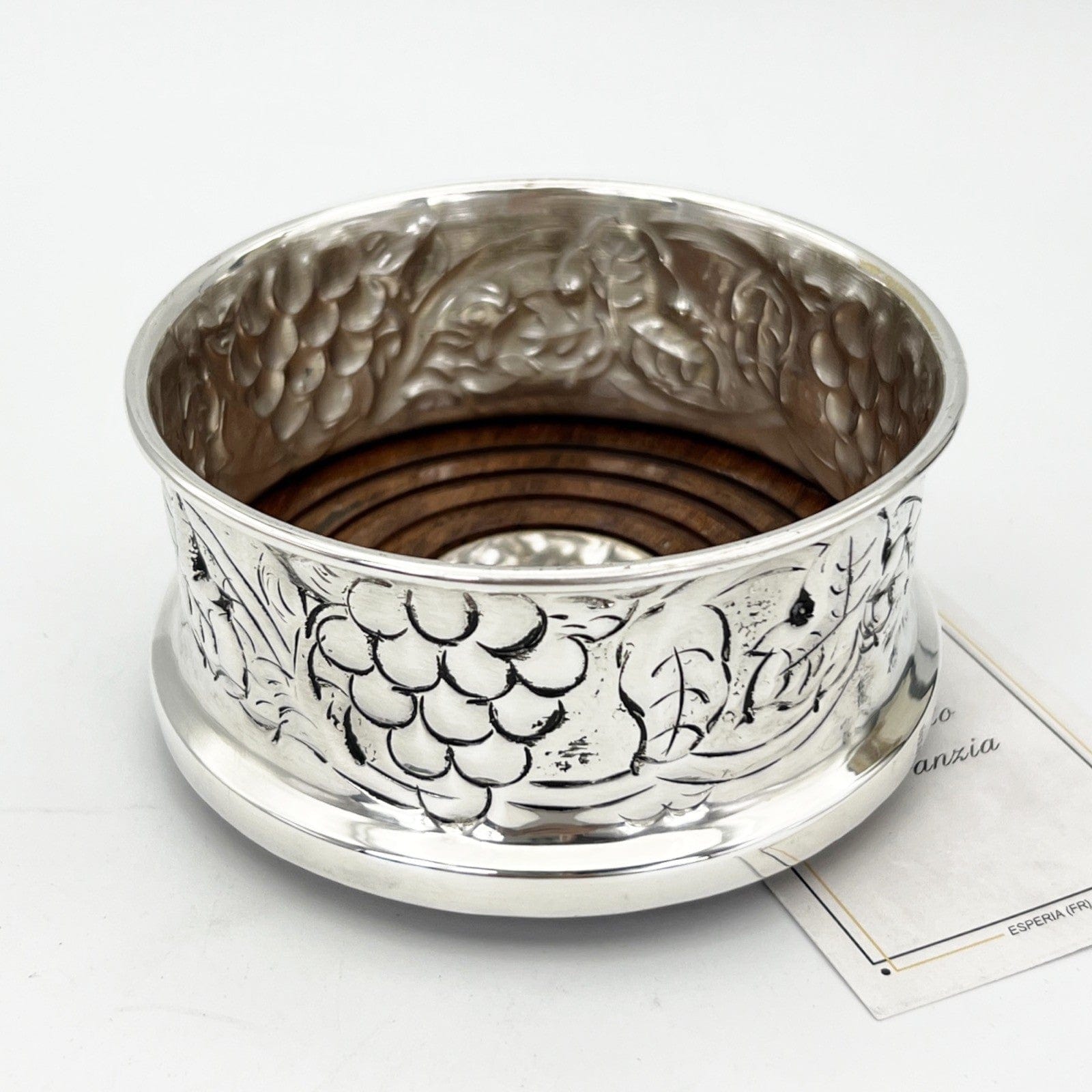 Sottobottiglia da tavola in argento sheffield silver plated vintage stile antico Categoria  Sheffield & Argento