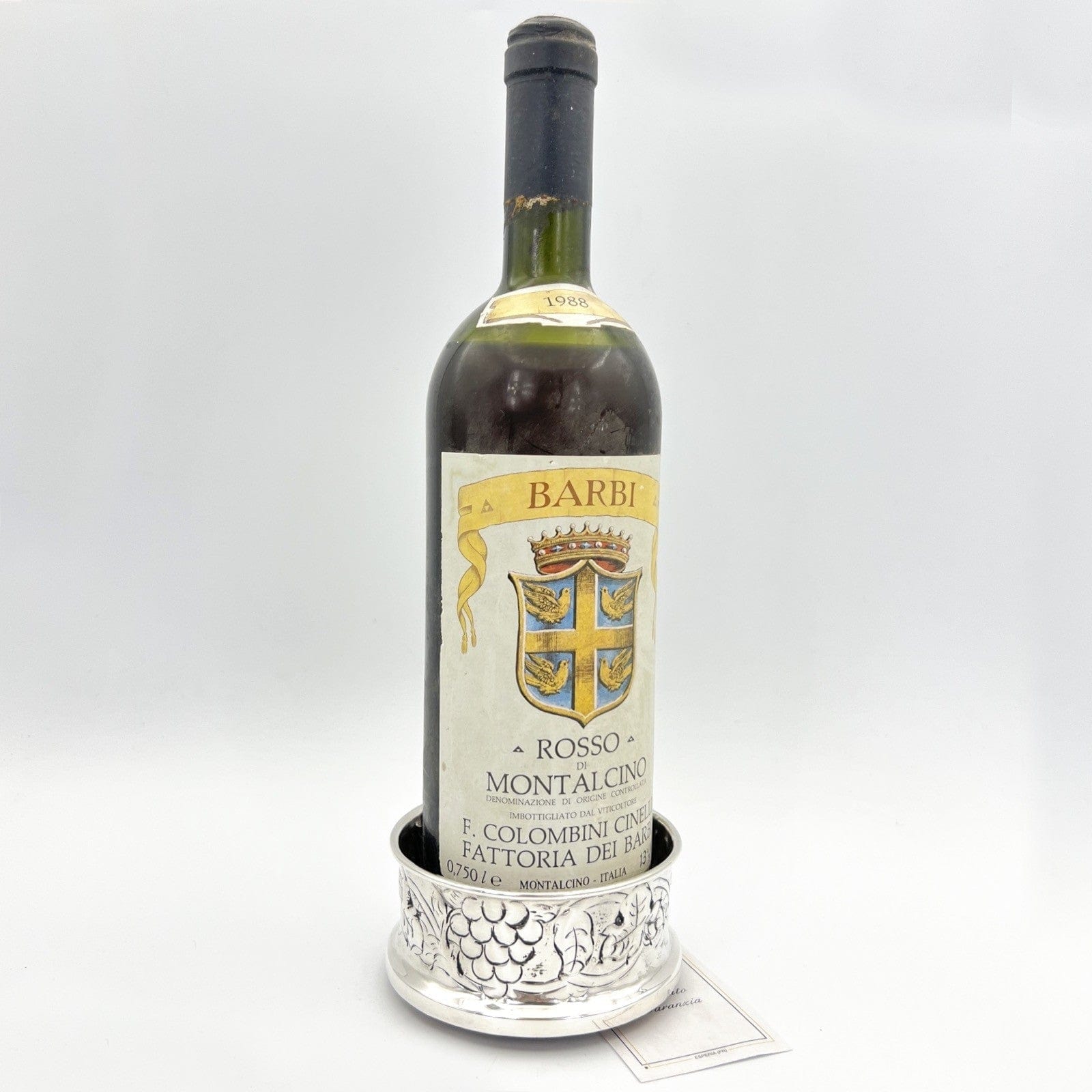 Sottobottiglia da tavola in argento sheffield silver plated vintage stile antico Categoria  Sheffield & Argento