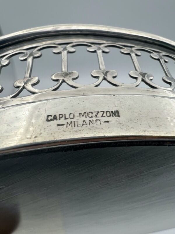 Sottobottiglia da tavola in argento silver plated vintage stile antico Mozzoni Categoria  Sheffield & Argento