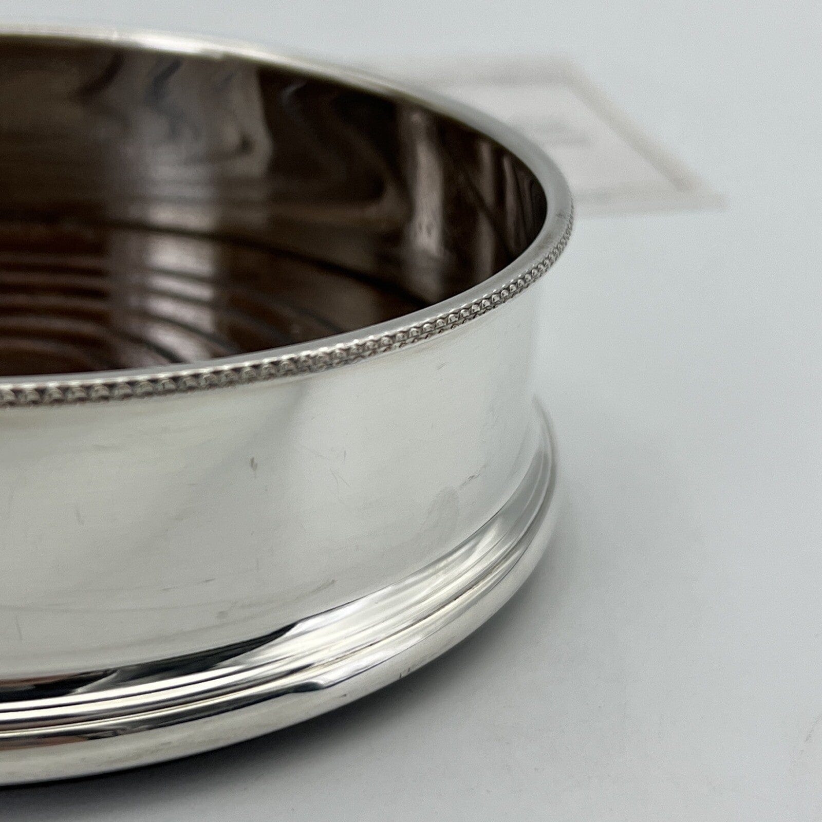Sottobottiglia da tavola per vino in argento sheffield  vintage stile antico Categoria  Sheffield & Argento