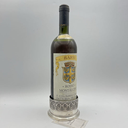 Sottobottiglia portabottiglie vino da tavola in argento sheffield stile antico K Categoria  Sheffield & Argento