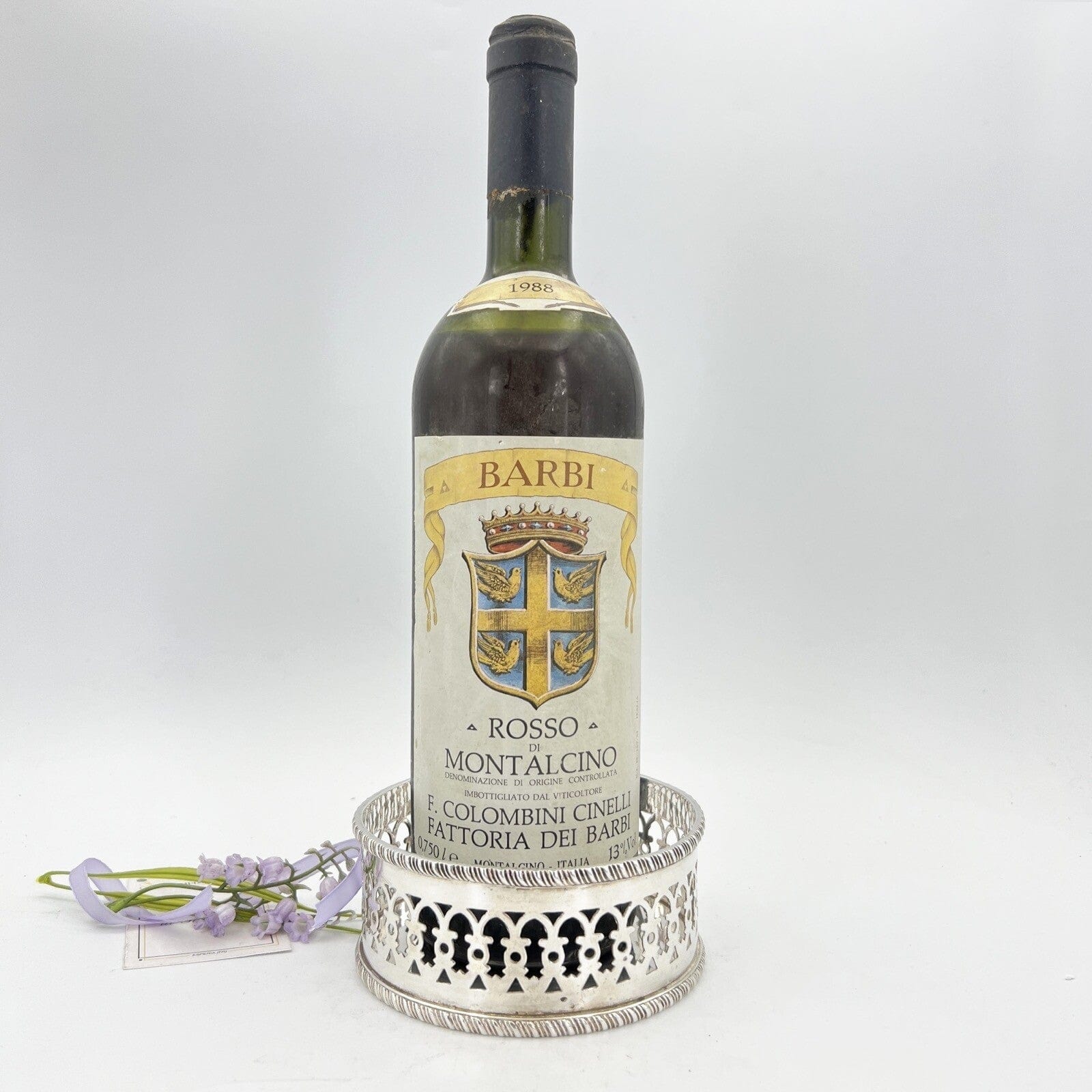 Sottobottiglia portabottiglie vino da tavola in argento sheffield stile antico X Categoria  Sheffield & Argento