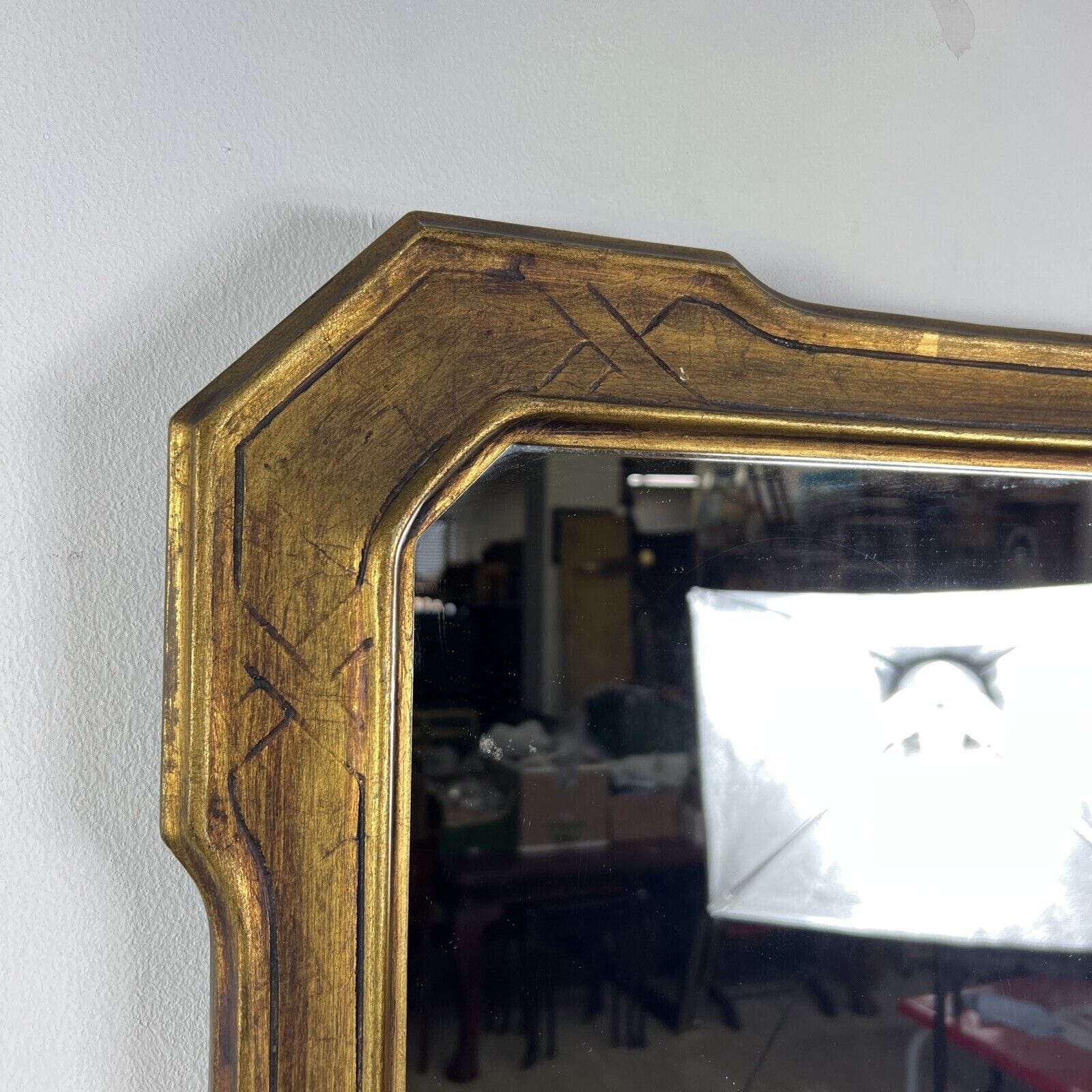 Specchio antico in stile 800 specchiera vintage in legno dorato con cornice oro Categoria  Specchi e Cornici