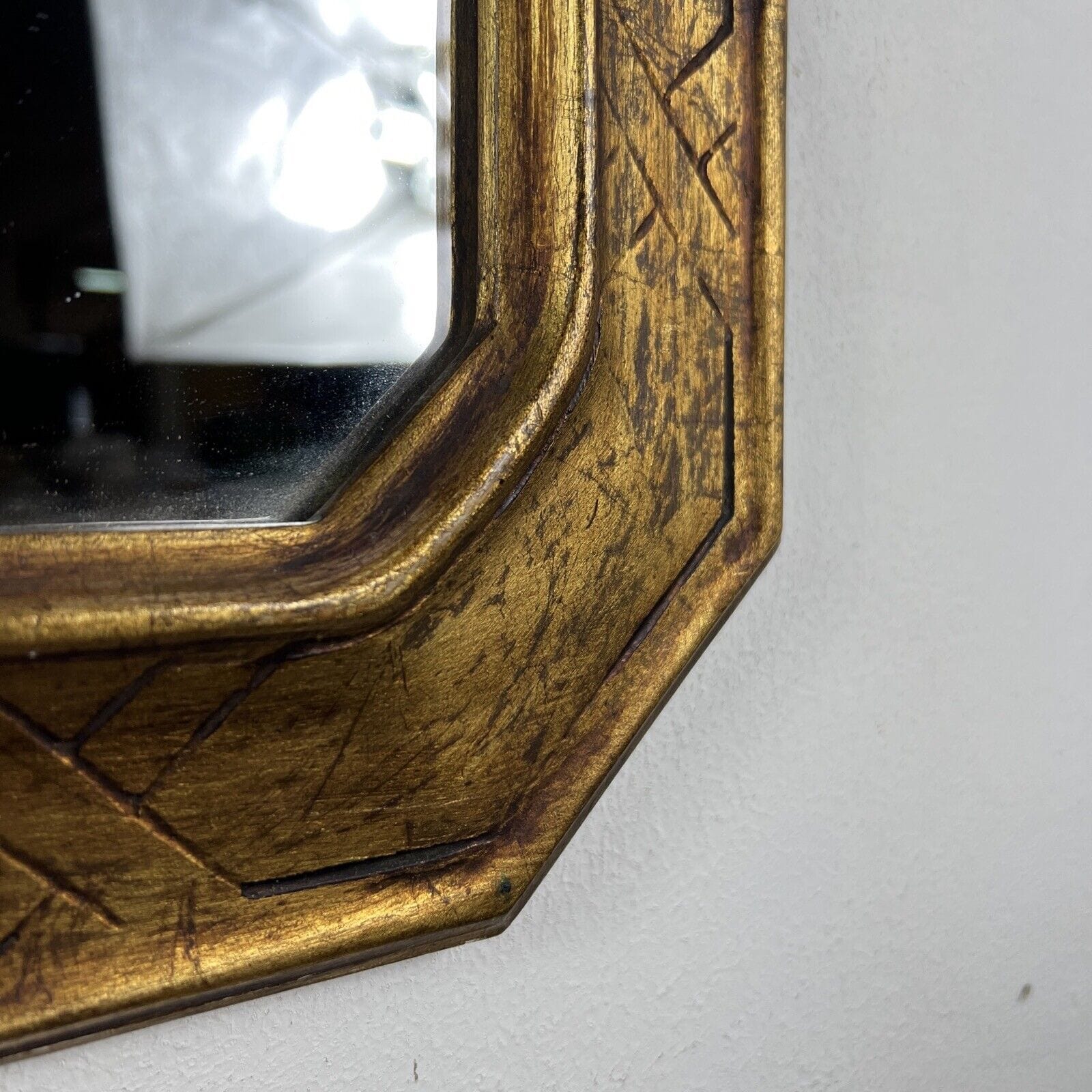 Specchio antico in stile 800 specchiera vintage in legno dorato con cornice oro Categoria  Specchi e Cornici