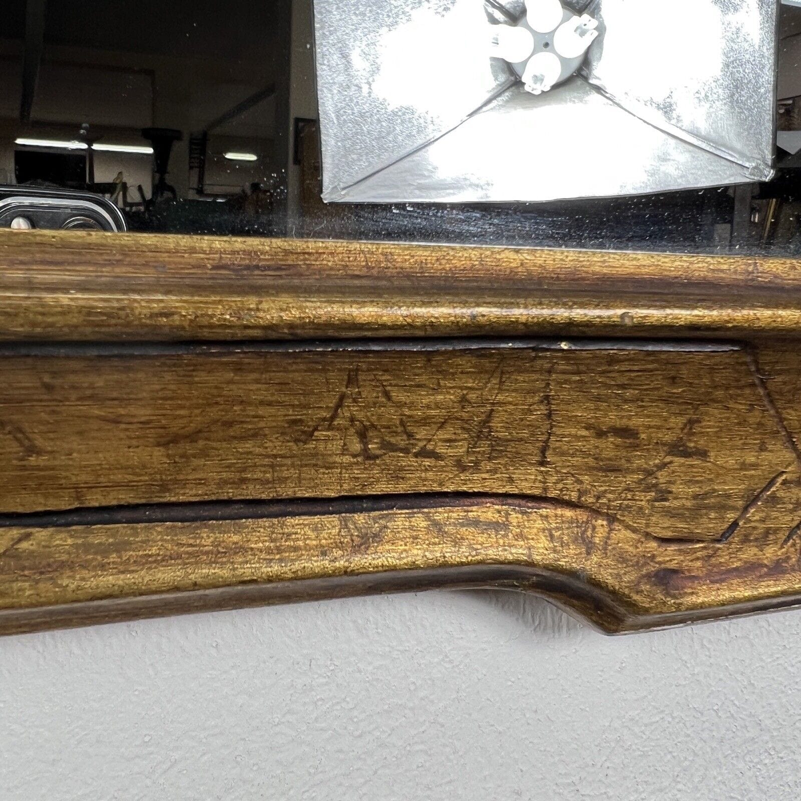 Specchio antico in stile 800 specchiera vintage in legno dorato con cornice oro Categoria  Specchi e Cornici