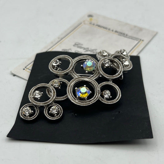 Spilla Elegante inglese Vintage da donna in stile antica a Cerchi e Strass Categoria  Bigiotteria & Accessori