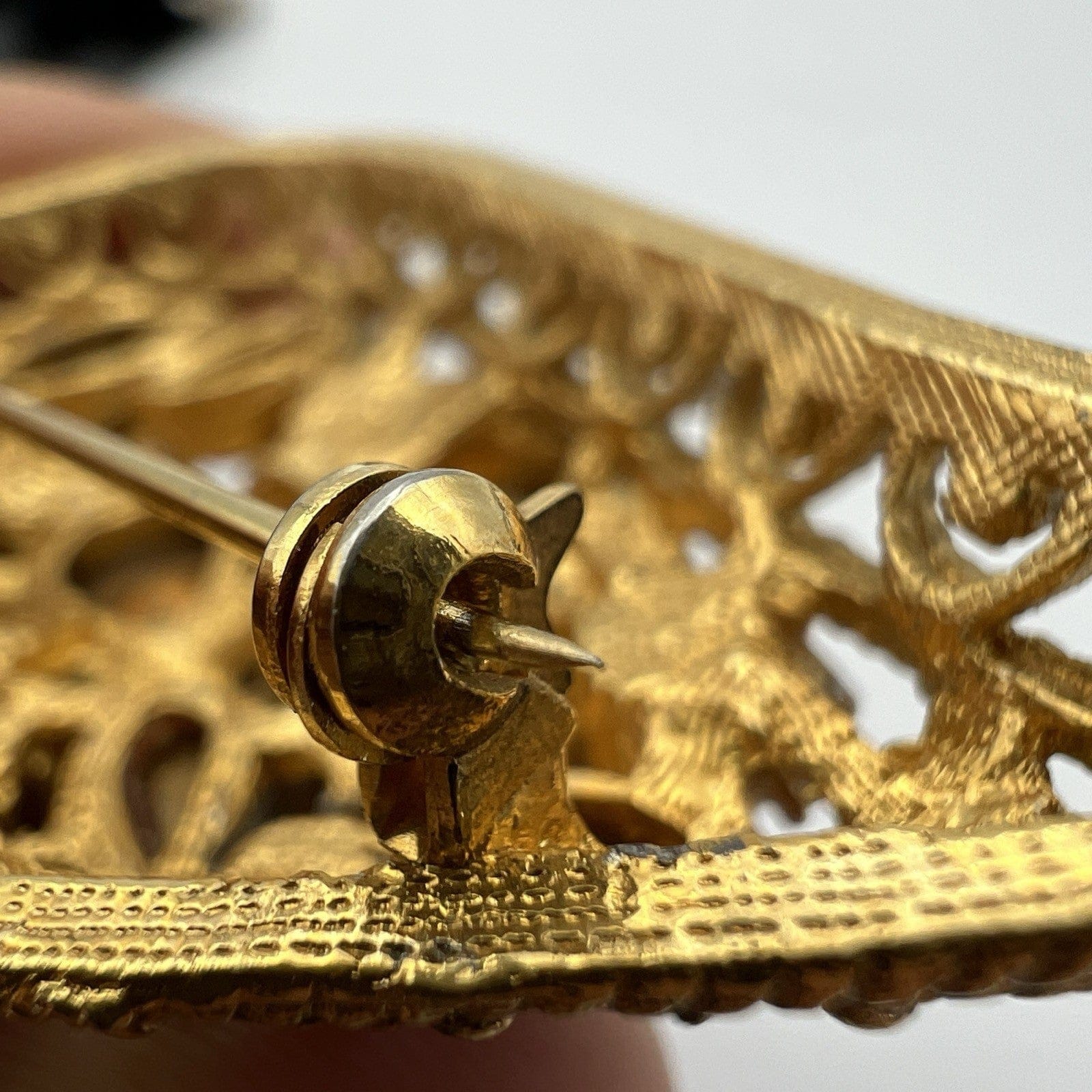 Spilla Elegante Inglese Vintage da donna stile antica Gioiello a Foglia Strass Categoria  Bigiotteria & Accessori