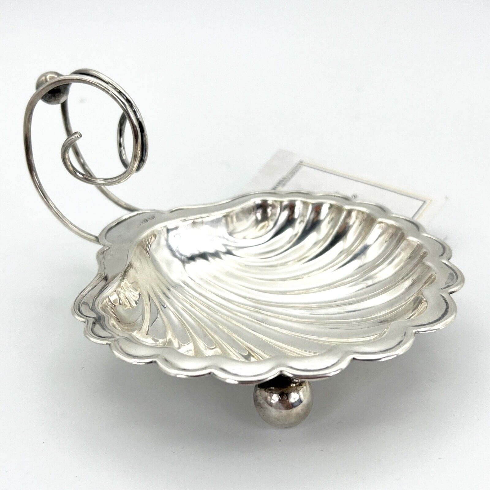 Svuotatasche in argento silver plated ciotola conchiglia vintage piattino Categoria  Silver plated sheffield style