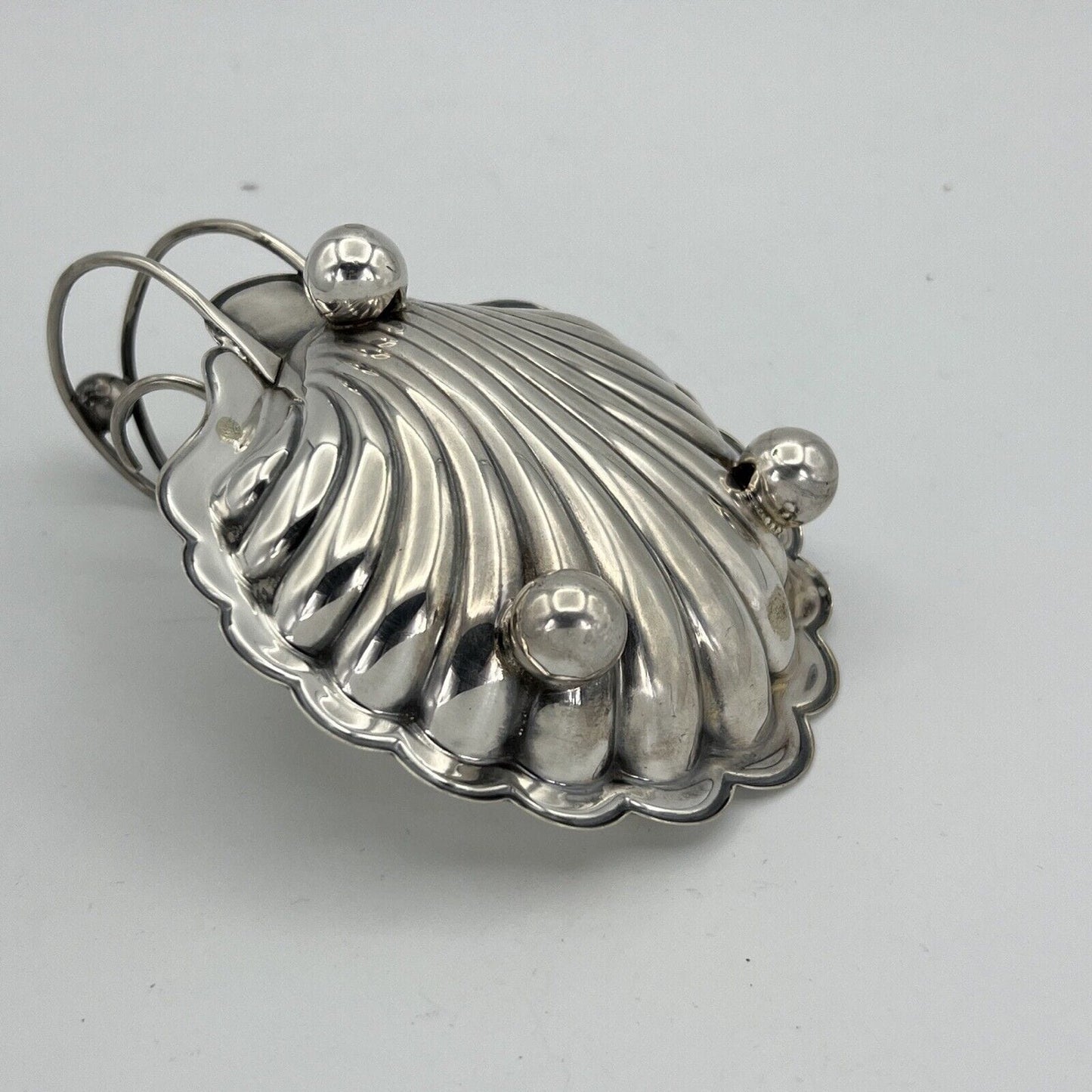 Svuotatasche in argento silver plated ciotola conchiglia vintage piattino Categoria  Silver plated sheffield style