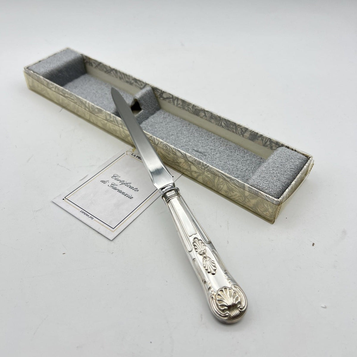 Tagliacarte aprilettere sfogliacarte in Argento Placcato Silver Plated St antico Categoria  Sheffield & Argento