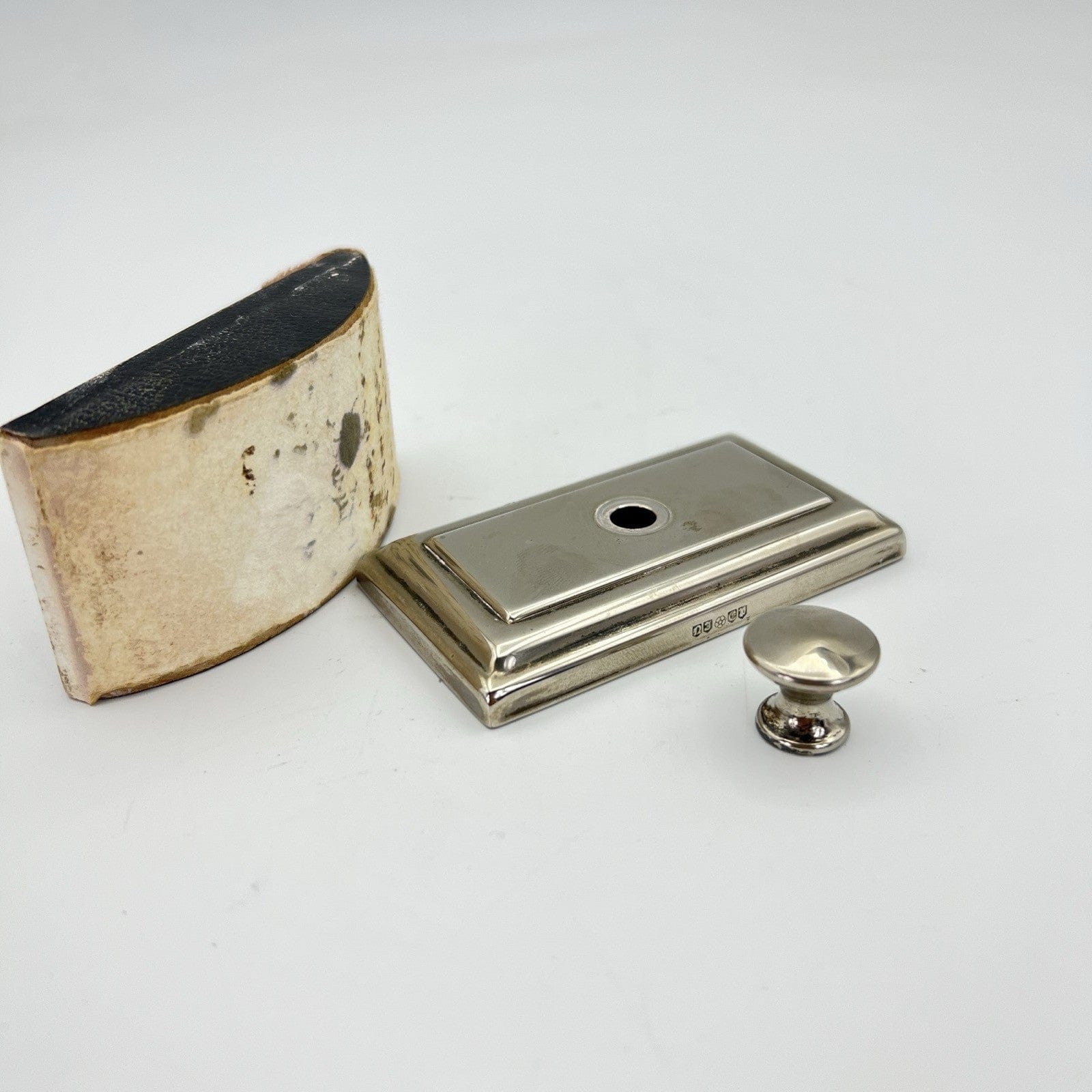 Tampone stile antico Blotter in silver plated  asciuga inchiostro da scrivania Categoria  Accessori scrivania e ufficio