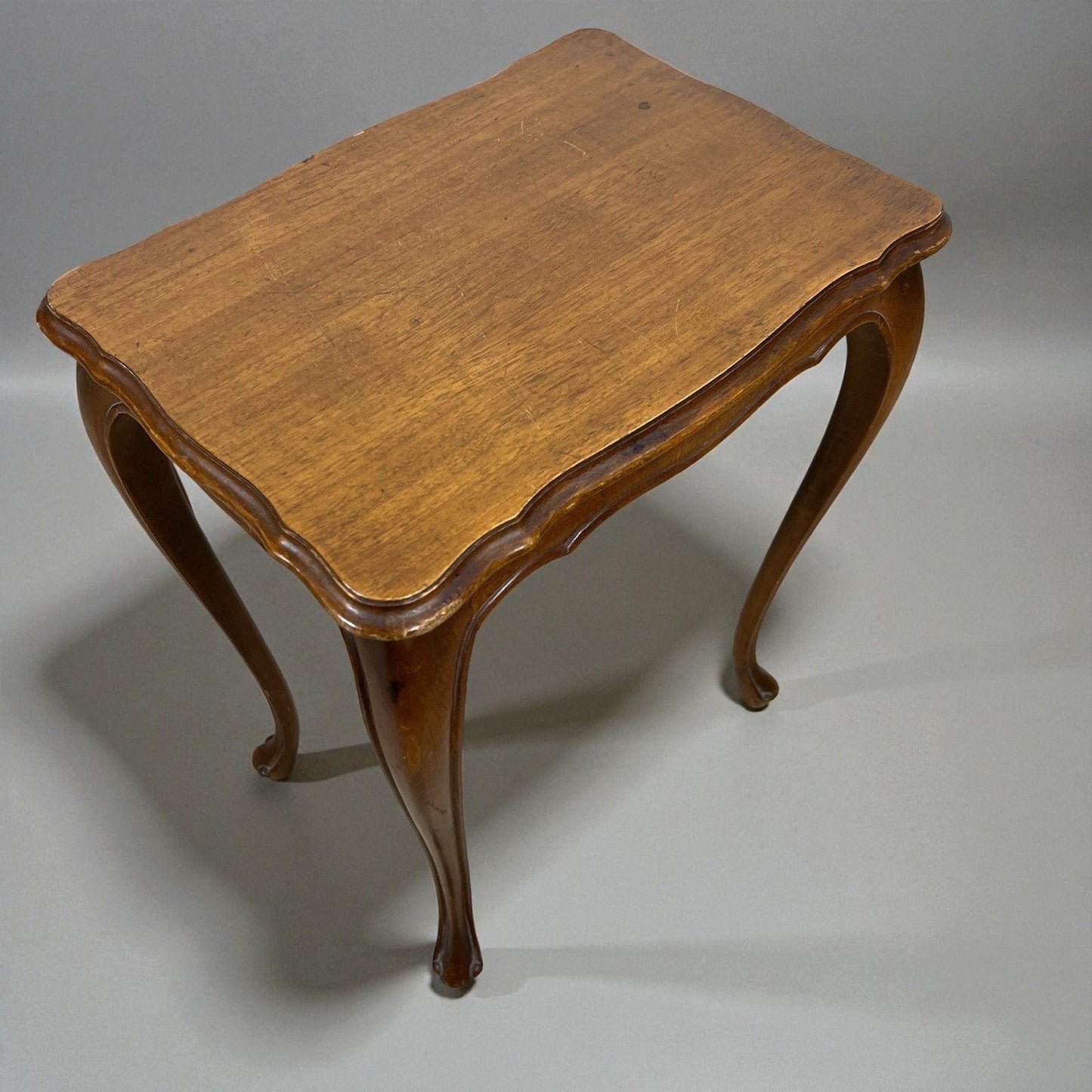 Tavolini tavolo antico trittico da salotto basso in legno piano Noce Biondo 900 Categoria  Tavoli - tavolinetti