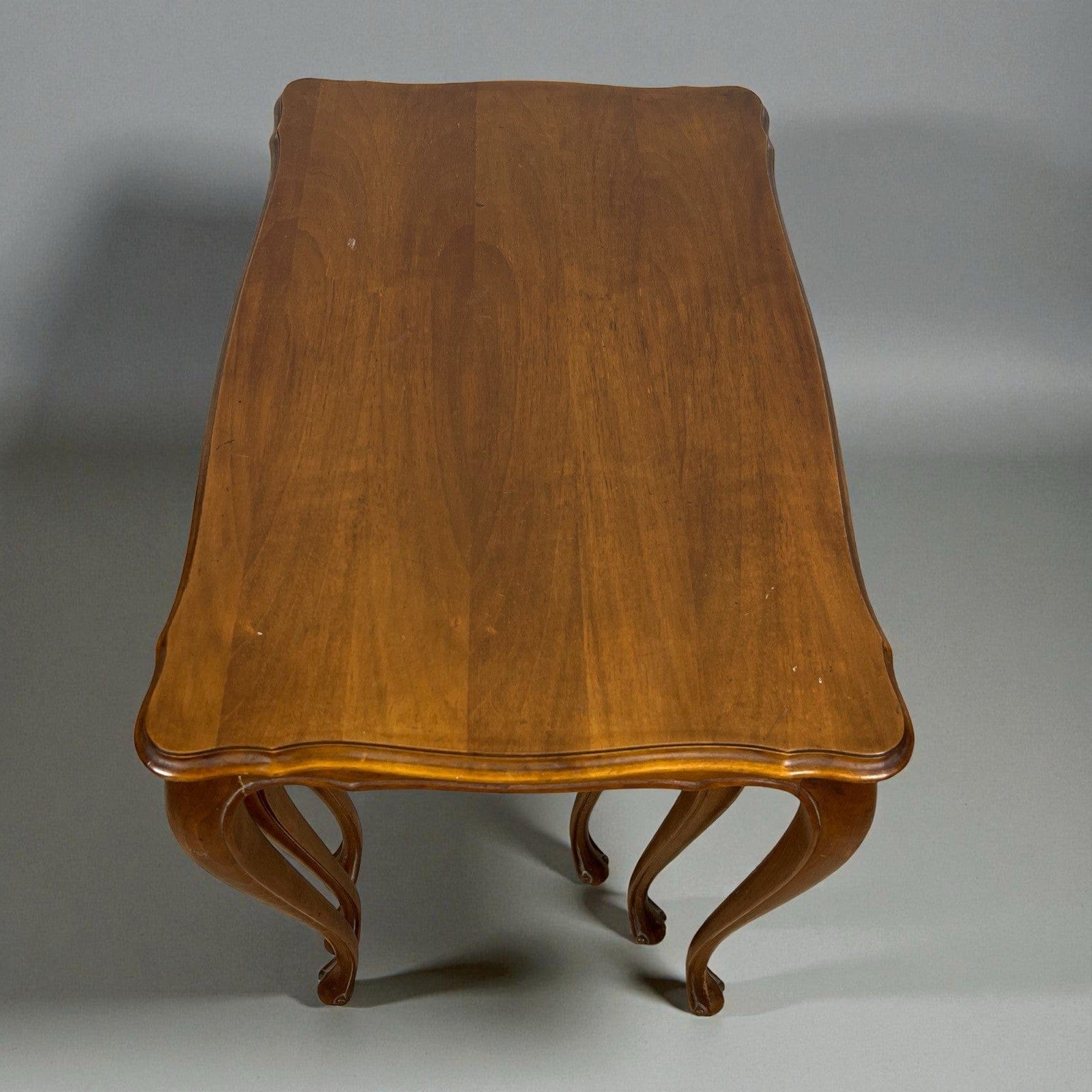 Tavolini tavolo antico trittico da salotto basso in legno piano Noce Biondo 900 Categoria  Tavoli - tavolinetti