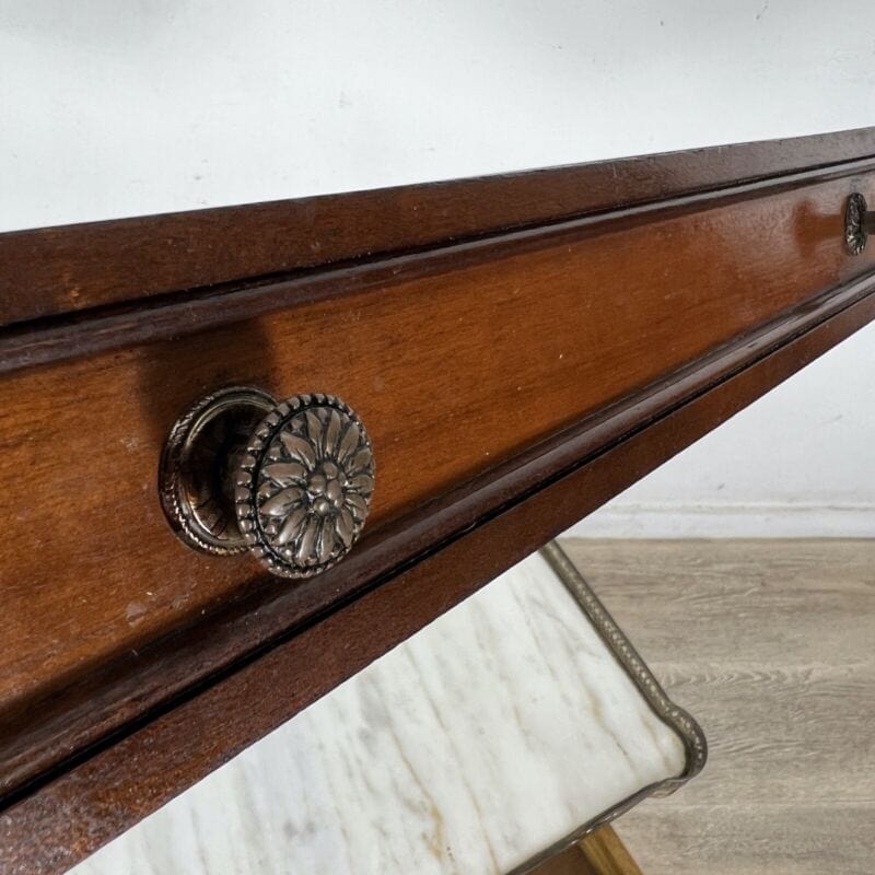 Tavolino Antico Comodino Mobiletto in legno epoca 900 Mobile con cassetti marmo Categoria  Comodini