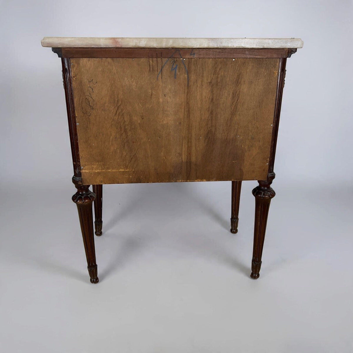 Tavolino Antico Comodino Mobiletto in legno epoca 900 Mobile con cassetto marmo Categoria  Comodini