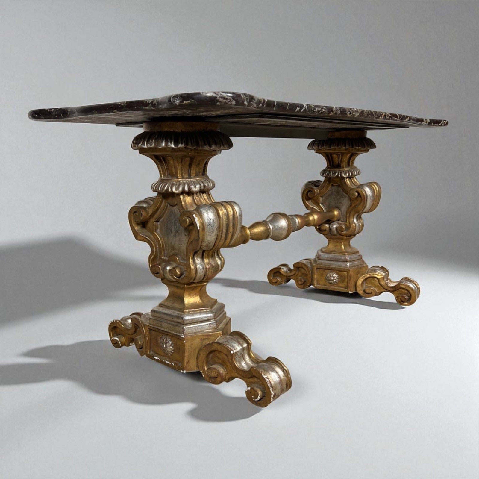 Tavolino antico rettangolare in legno oro e Marmo tavolo basso da per salotto Categoria  Tavoli - tavolinetti